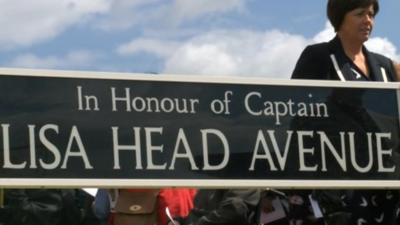 Lisa Head Avenue sign