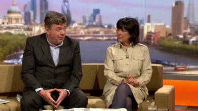 David Aaronovitch and Christiane Amanpour