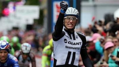 Marcel Kittel won stage two of the Giro d'Italia