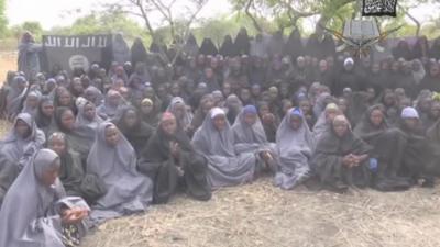 Image taken from video released by Boko Haram