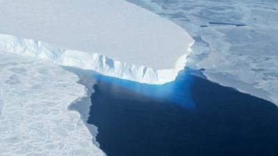 Thwaites glacier in west Antarctica