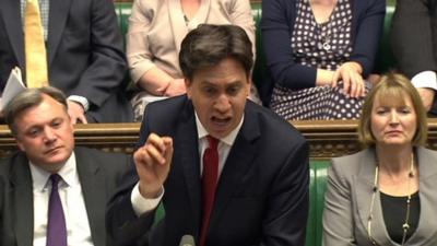 Ed Miliband at PMQas