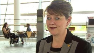 Plaid Cymru leader Leanne Wood