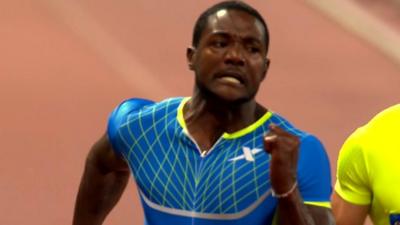 Diamond League: Gatlin sets fastest time of year