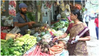 A food stall in India