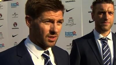 England captain Steven Gerrard is so impressed with the young players in the England squad he refers to them as "scary" despite their limited caps and lack of international tournament experience.