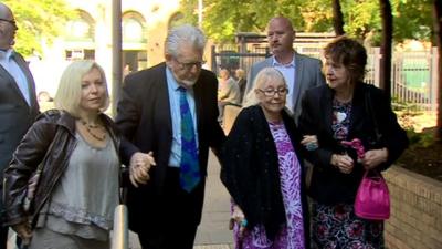 Rolf Harris outside court