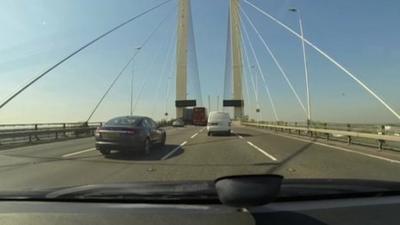 Car on Dartford Crossing