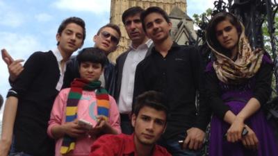 Young musicians from the Afghan National Institute of Music