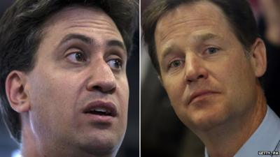 Ed Miliband, Nick Clegg