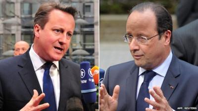 David Cameron and Francois Hollande