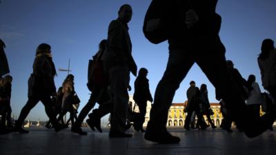 People walking