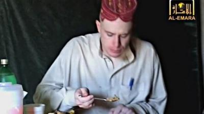 Sergeant Bowe Bergdahl in captivity in 2009