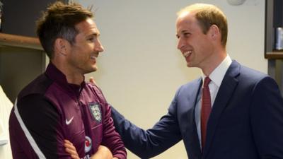 Prince William wishes England good luck