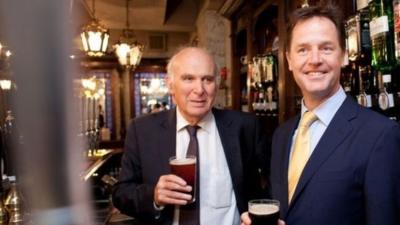 Cable and Clegg in pub