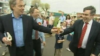 Tony Blair and Gordon Brown in 2005