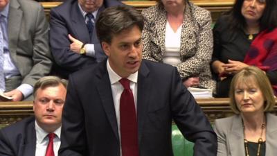 Ed Miliband in the House of Commons