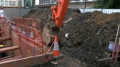 Dig in King's Square Gloucester