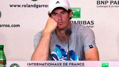 French Open: Andy Murray laments 'a bad day' after semi-final loss to Nadal