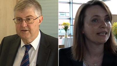 Mark Drakeford and Kirsty Williams