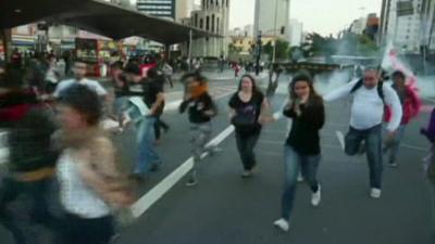 Brazil street violence