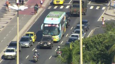 England team coach in Brazil