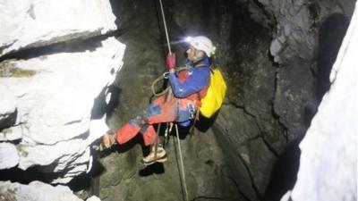 In this picture provided by Bavarian Red Cross/Berchtesgaden and taken Sunday June 8