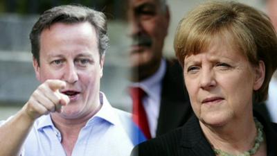 David Cameron and Angela Merkel