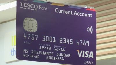 Tesco current account sign