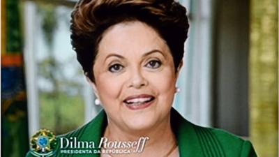 Screen grab from Dilma Rousseff's TV address