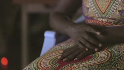 South Sudanese woman's hand