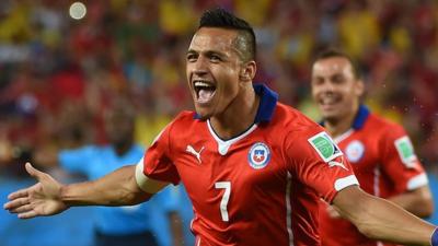 World Cup 2014: Alexis Sanchez scores for Chile