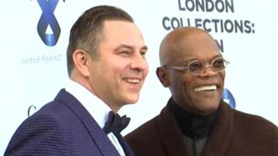 David Walliams and Samuel L Jackson