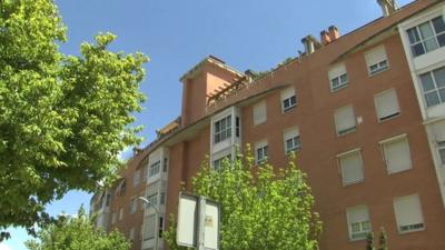 The apartment building where the arrests took place