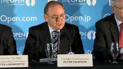 Peter Dawson of the R&A made the announcement on Monday at Royal Portrush