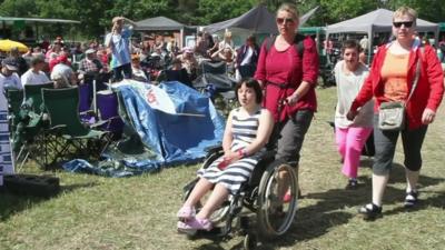 Audience at the Solund music festival