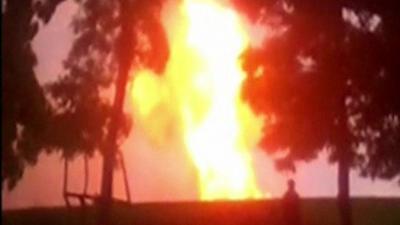 Poltava gas pipeline explosion