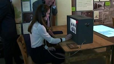 Duchess of Cambridge at Bletchley Park