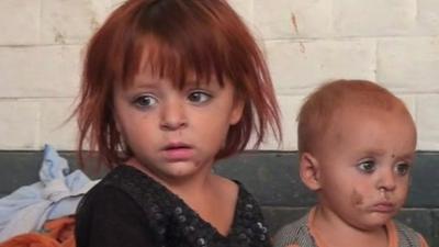 Children in a refugee camp in Bannu, Pakistan