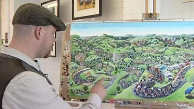 The Tour de France painting