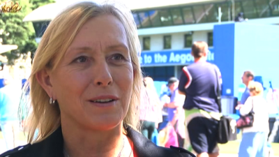 Nine-time Wimbledon singles champion Martina Navratilova