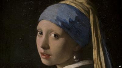 Reproduction of Vermeer's Girl with a Pearl Earring