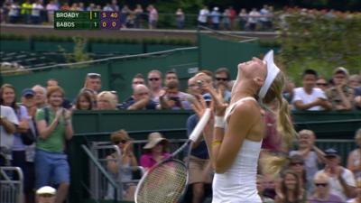 Naomi Broady heads for round two of Wimbledon for the first time