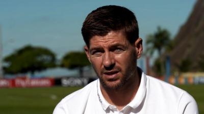 England's Steven Gerrard makes England talent warning