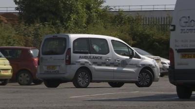 A non-emergency ambulance in Dorset