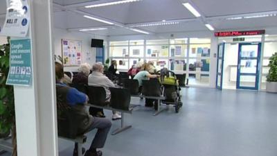 GP surgery waiting room