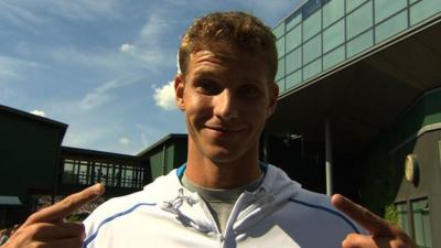 Slovenian Blaz Rola is ready to face Wimbledon champion Andy Murray