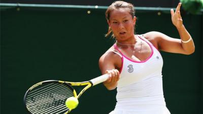 British wildcard Tara Moore loses to Vera Zvonareva in a see-saw first round match match at Wimbledon