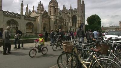 Cyclists in Cambridge