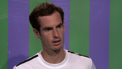 Britain's Andy Murray after his loss to Grigor Dimitrov